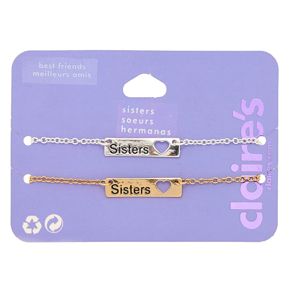 Claire's Club Heart & Sun Matte Beaded Stretch Bracelets - 3 Pack | Claire's  US
