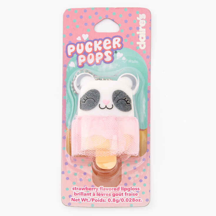 Pucker Pops&reg; Tutu Panda Lip Gloss - Strawberry,