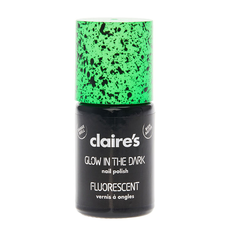 Glow in The Dark Speckled Nail Polish - Fluorescent Green,