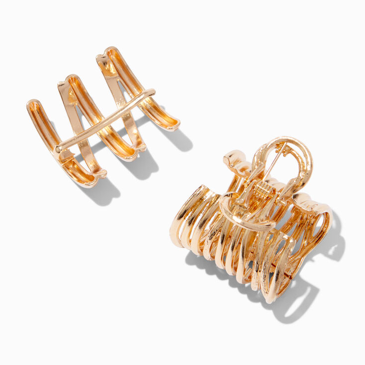 Gold-tone Metal Ponytail Holders - 2 Pack,