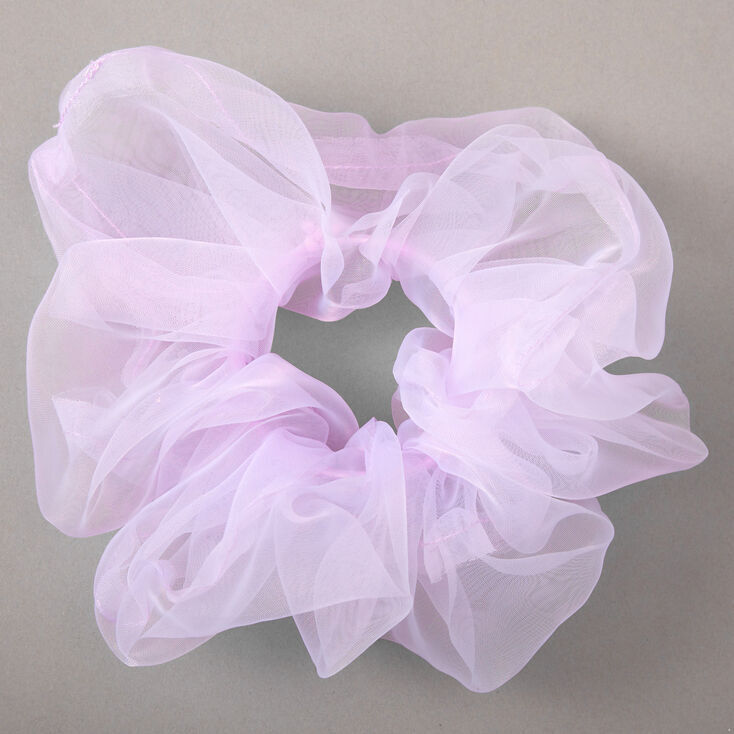 Claire's Grand chouchou en organza - Violet