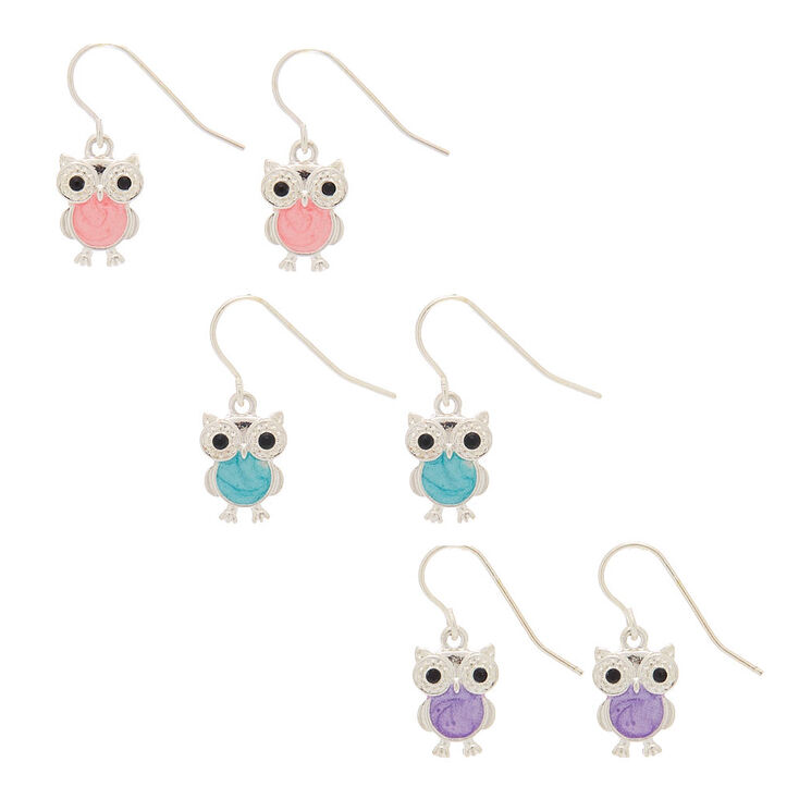 Glitter Owl Bellies Drop Earring Set 3 Pack Claire S Dont forget to rate and comment this tatto!! claire s