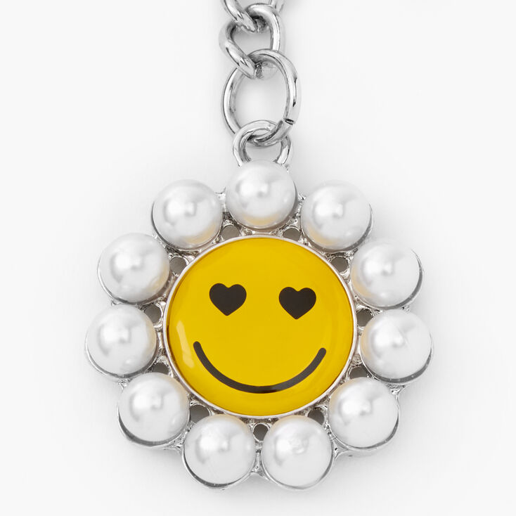 Best Friends Pearl Happy Face Keychains &#40;2 pack&#41;,