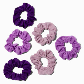Tonal Purple Hair Scrunchies - 6 Pack,