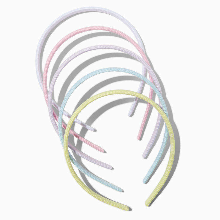 Claire&#39;s Club Pastel Rope Plastic Headbands - 5 Pack,