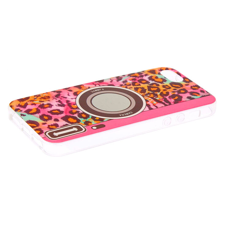 Rainbow Leopard Retro Camera Phone Case - Fits iPhone 5/5S,