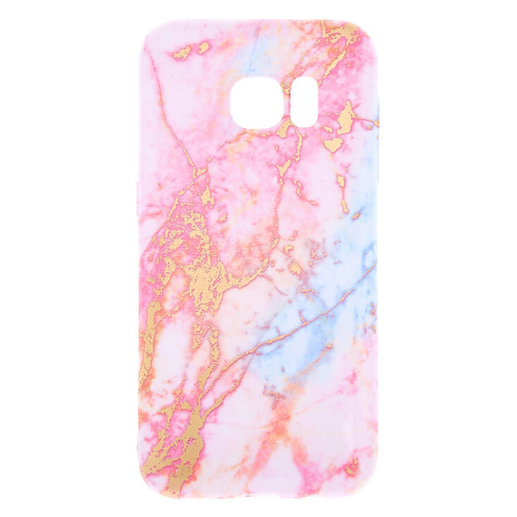 Pink Pastel Marble Phone Case - Fits Samsung Galaxy S7,