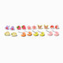 Lemon Yin Yang Earrings Set - 9 Pack,
