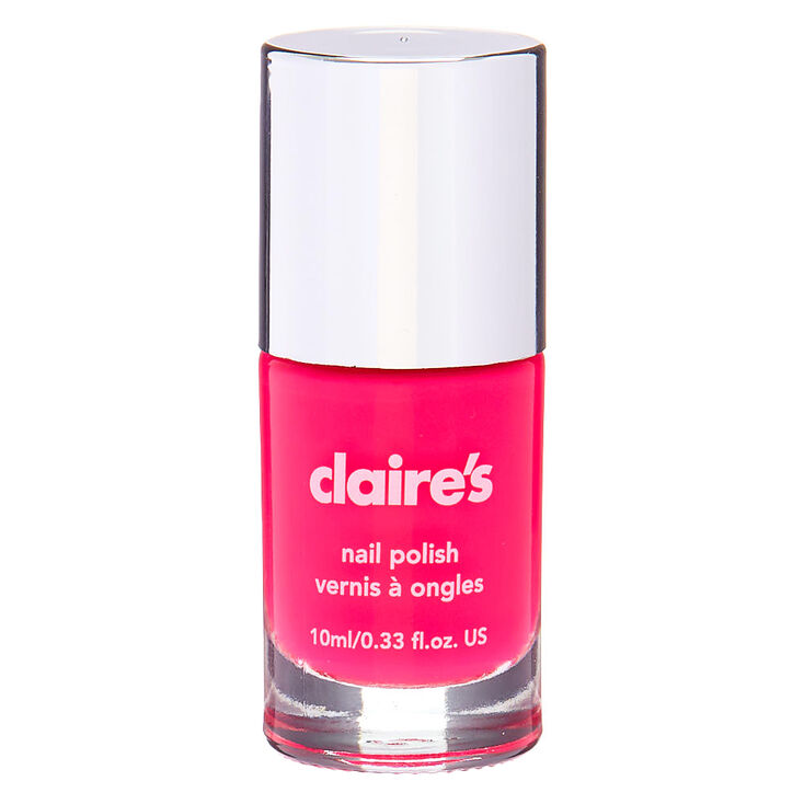 Solid Nail Polish Neon Pink Claire S