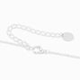 Silver Crystal Zodiac Symbol Pendant Necklace - Libra,