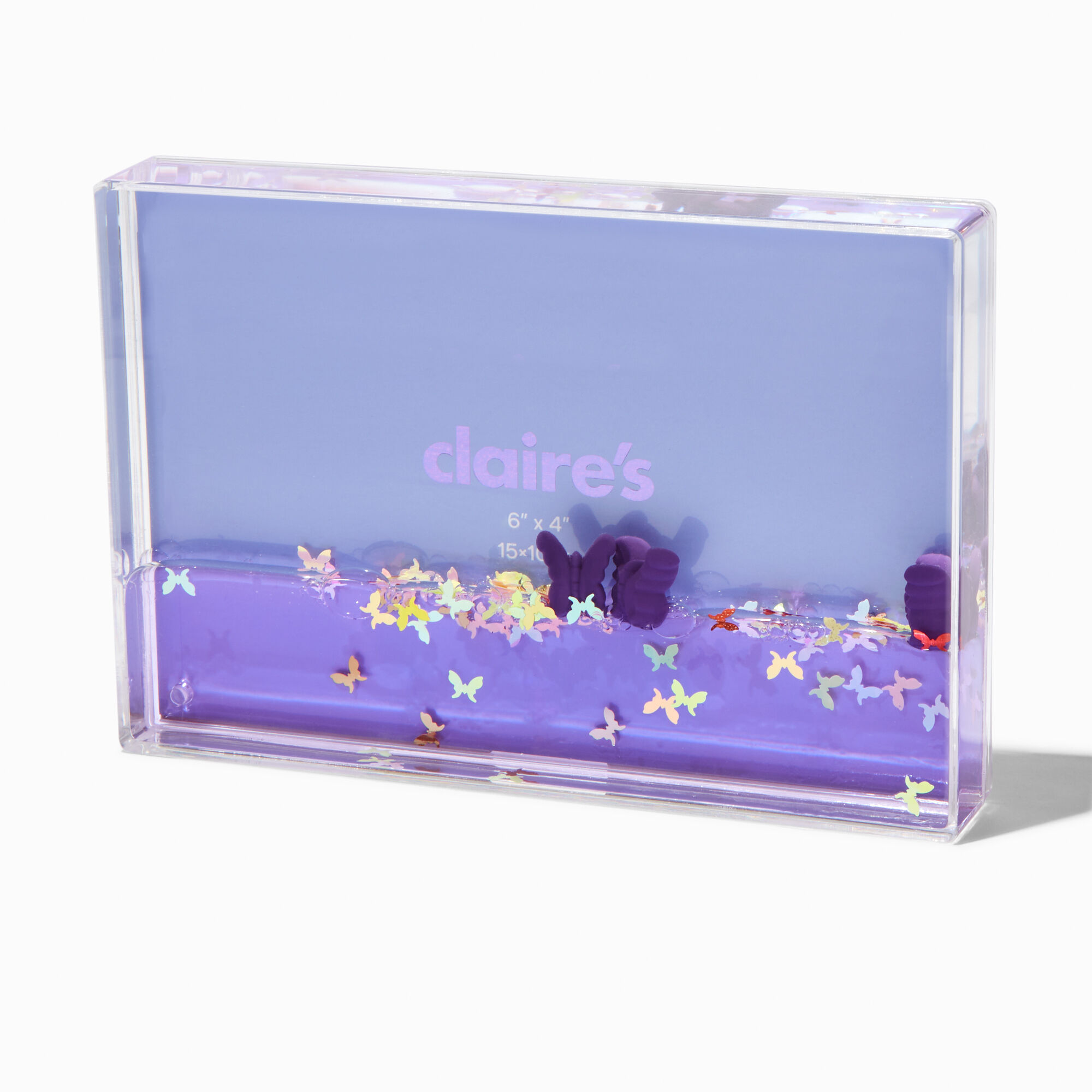 View Claires Butterfly WaterFilled Picture Frame information