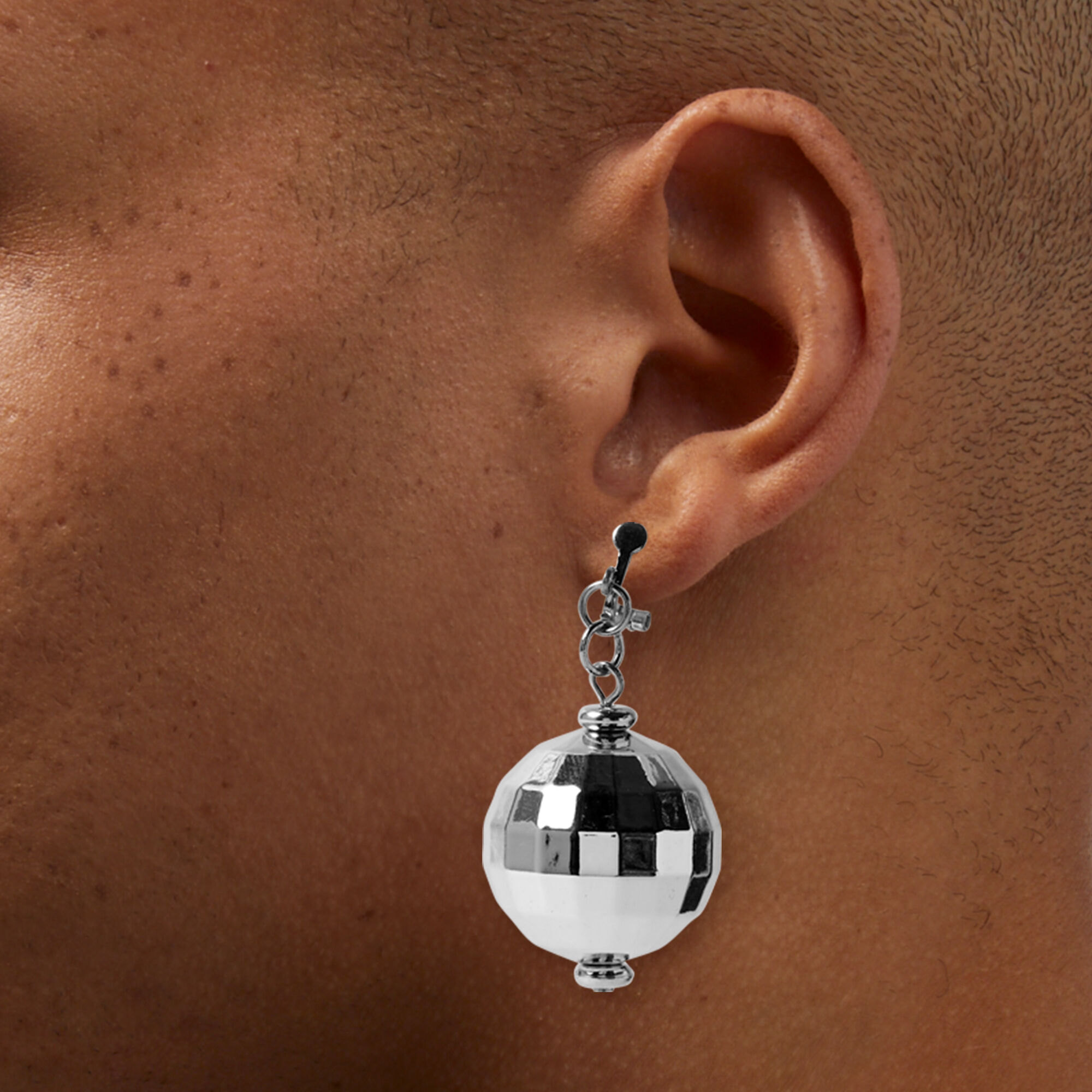 Disco ball clip new arrivals on earrings