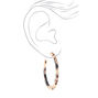 Gold 50MM Resin Tortoiseshell Hoop Earrings,