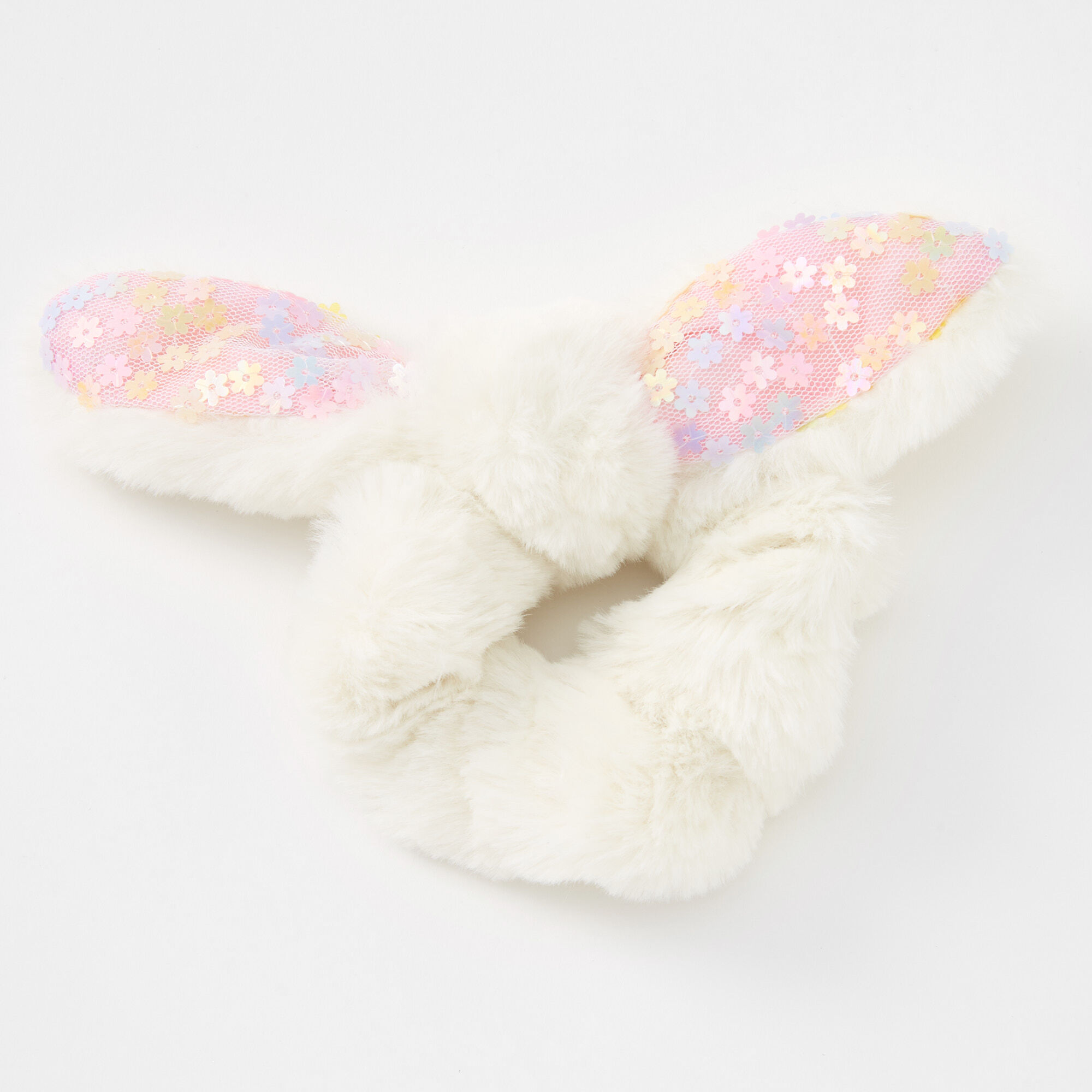 Bunny Ears Furry Hair Scrunchie,