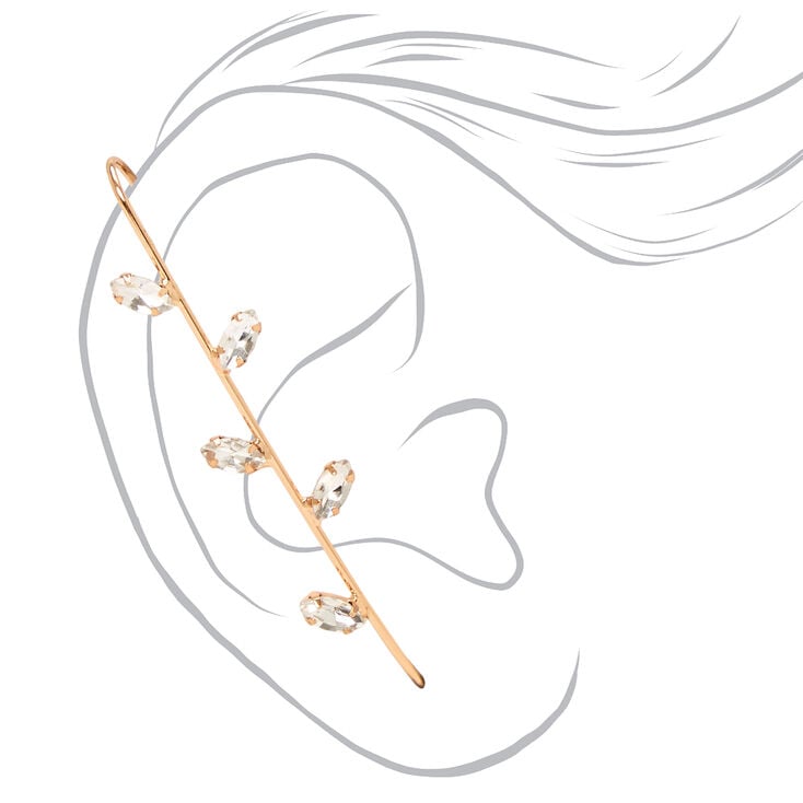 Gold Leaf Ear Cuff Pin,