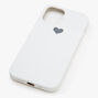 Coque de protection pour portable blanche avec c&oelig;ur - Compatible avec iPhone&reg;&nbsp;12/12 Pro,