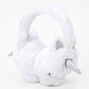 Glitter 3D Unicorn Earmuffs - Ivory,