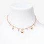 Gold By The Sea Charm Choker Necklace,
