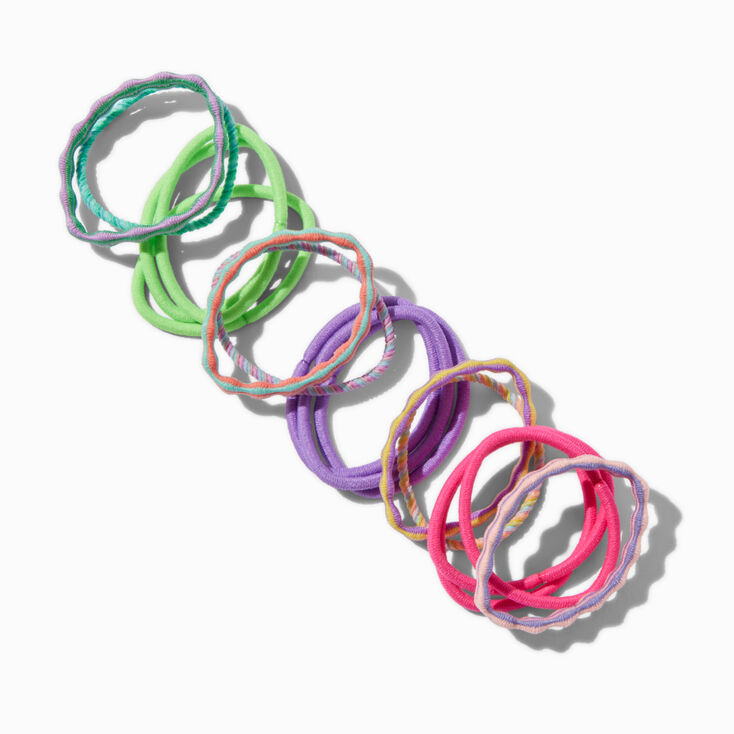 Neon Bubble Hair Ties - 16 Pack,