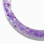 Claire&#39;s Club Purple Water-Filled Bangle Bracelet,