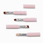 Pink Travel 4-in-1 Makeup Brush Set - 4 Pack,