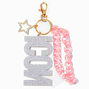 &quot;Icon&quot; Glitter Star Wrist Strap Keychain,