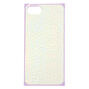 Purple Iridescent Faux Leather Square Phone Case - Fits iPhone 6/7/8,
