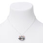 Silver Rainbow Panda Locket Necklace,