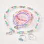 Claire&#39;s Club Rainbow Unicorn Purse &amp; Jewelry Set &#40;7 Pack&#41;,