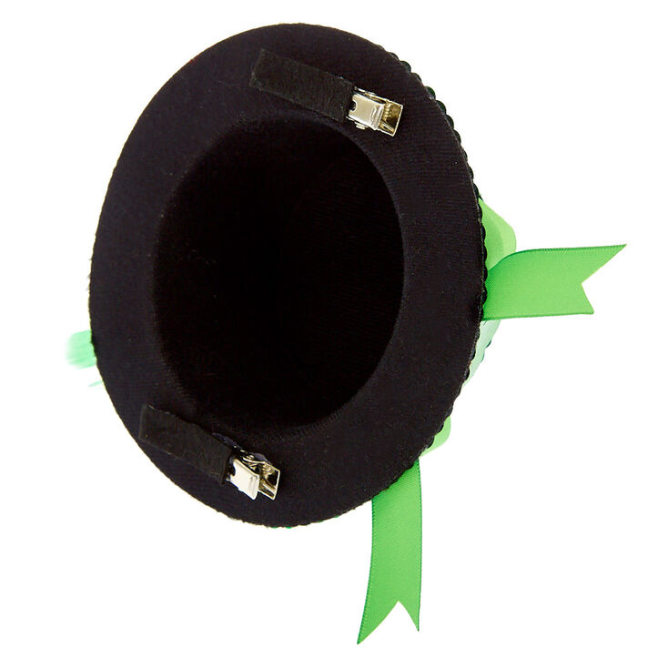 Sequin Irish Hat Fascinator - Green,