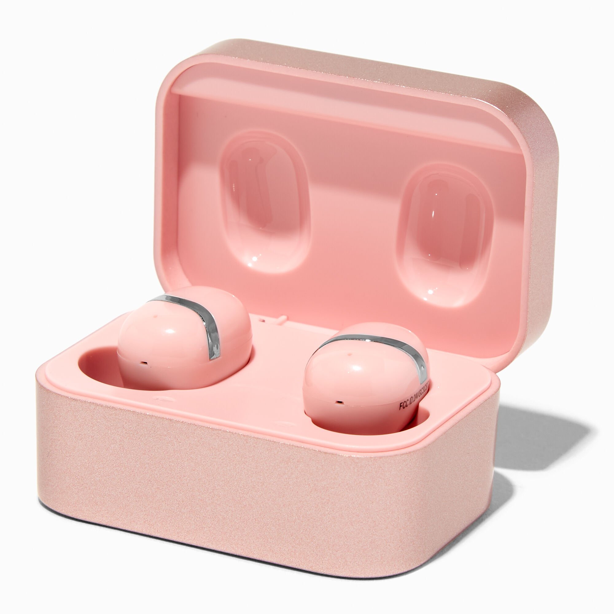 View Claires Wireless Earbuds In Case Pink information