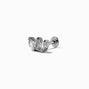 Silver-tone 16G Crystal Teardrops Tragus Flat Back Earring,