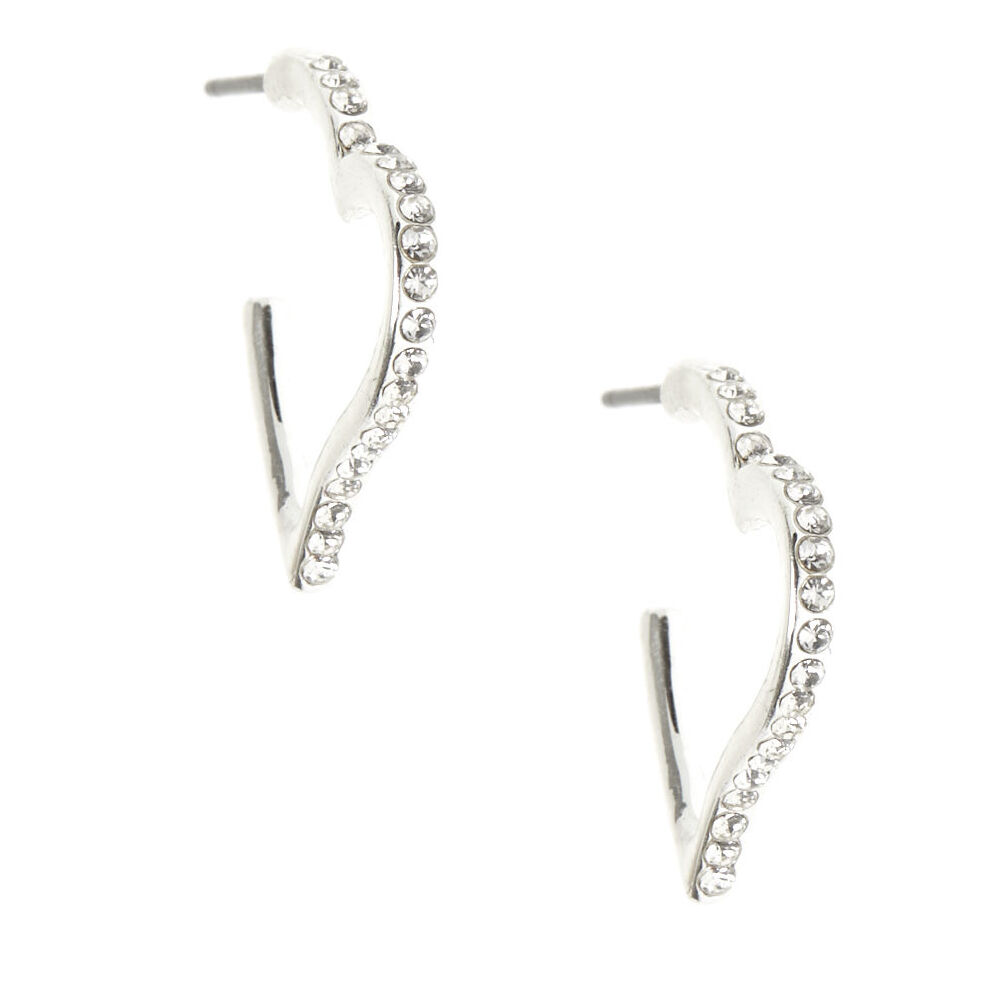 Claire's heart hoop best sale earrings