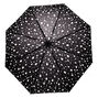 Parapluie noir motif gouttes de pluie,