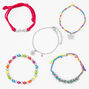 Neon Rainbow Bracelets - 5 Pack,
