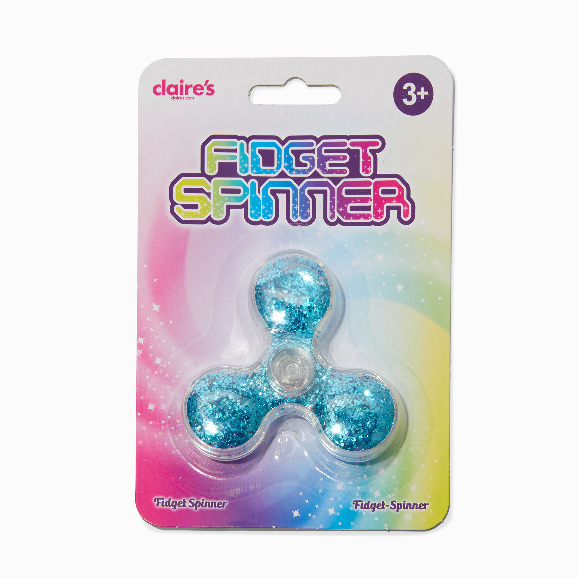 View Claires Exclusive Glitter Fidget Spinner Toy Blind Bag Styles Vary information