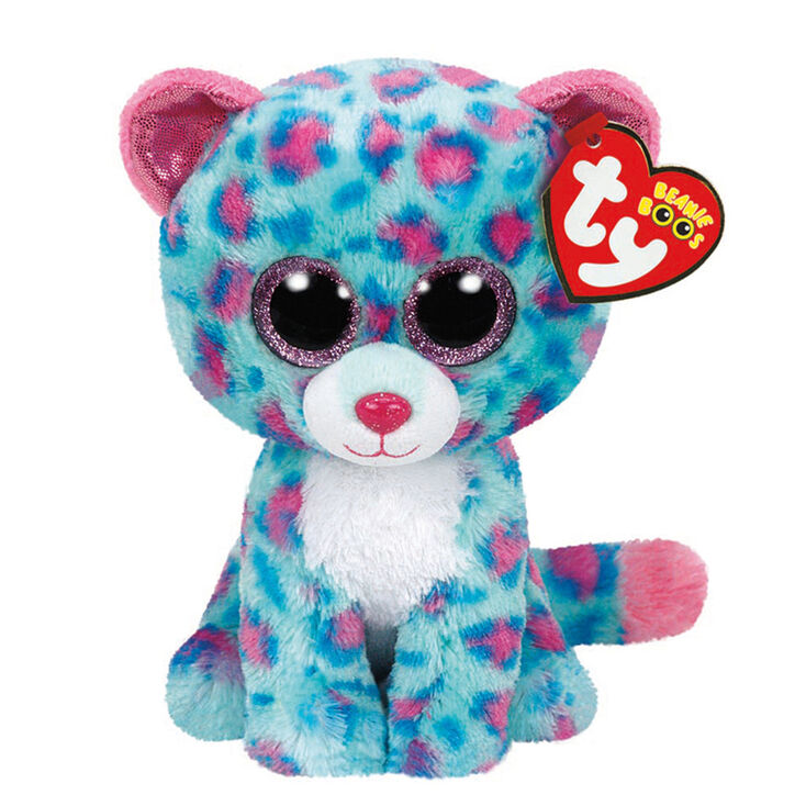 Peluche de taille moyenne Beanie Boo Sydney le l&eacute;opard de TY,