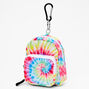 Bright Swirl Tie Dye Mini Backpack Keychain,