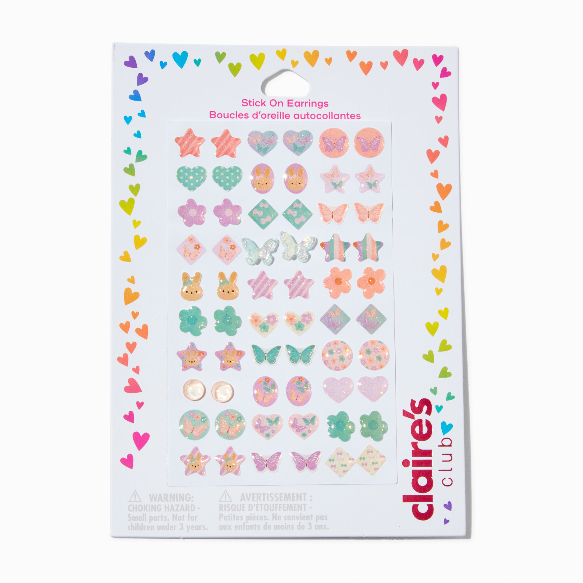 Claire's sticker earrings new arrivals