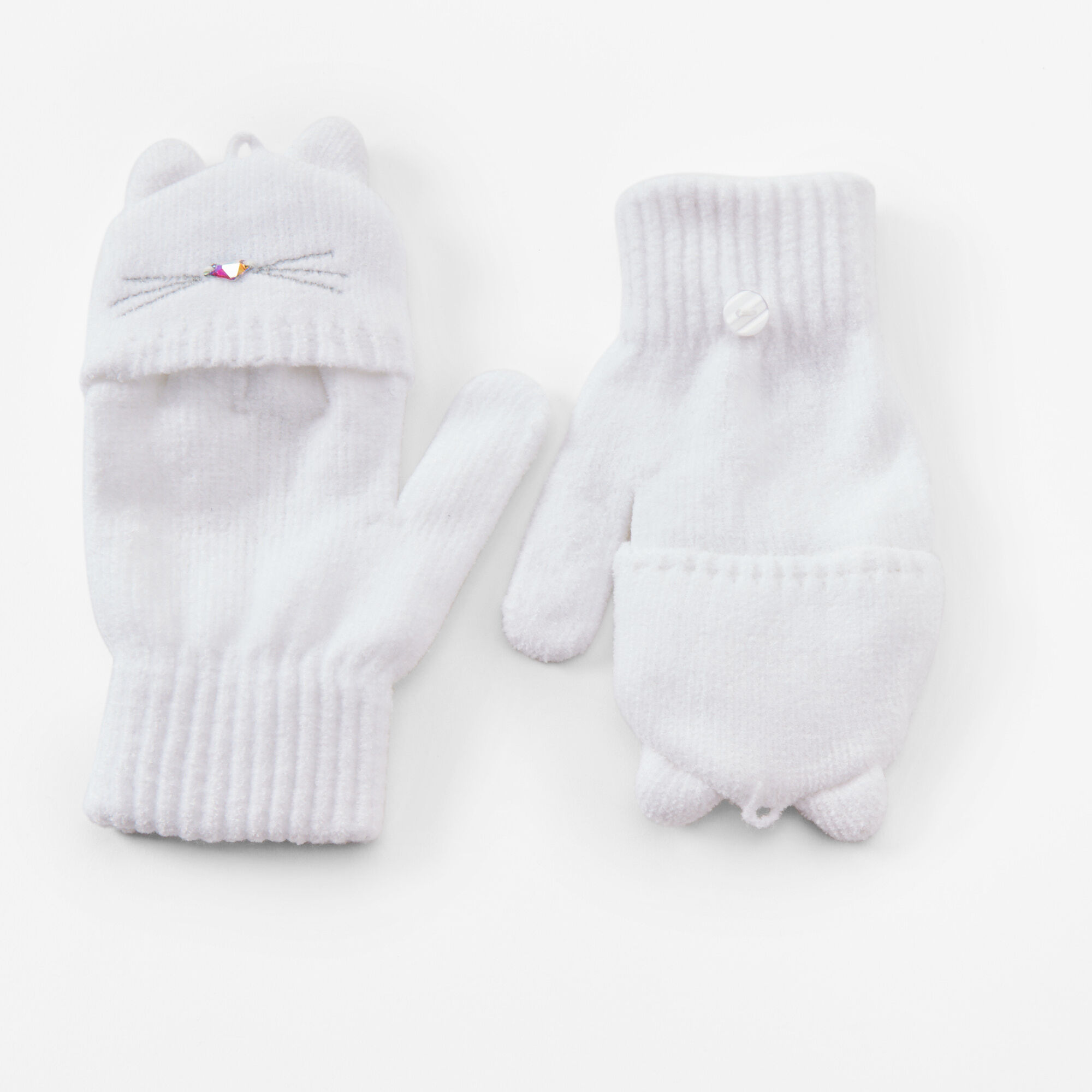 Cat Gloves - White,