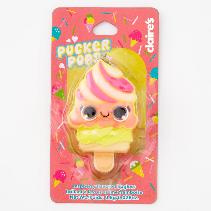 Pucker Pops&reg; Ice Cream Lip Gloss - Raspberry,