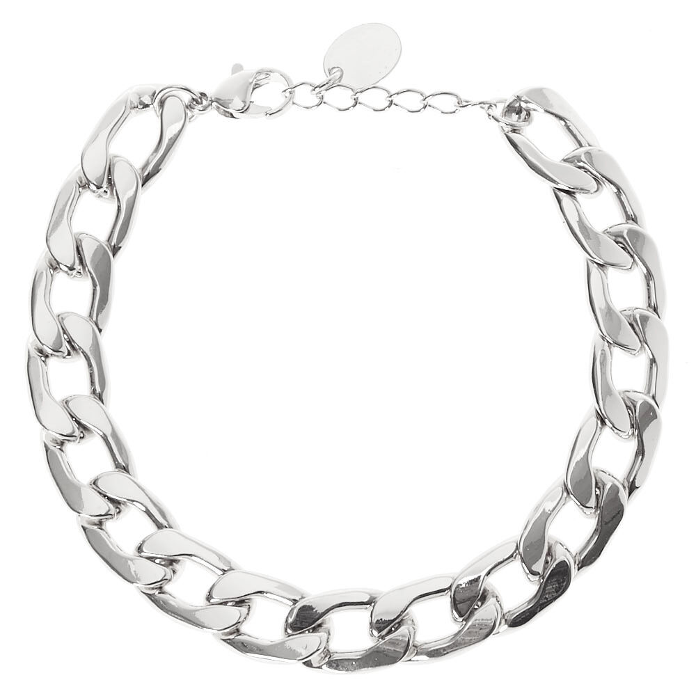 Vera Wang Men 6.2mm Solid Cuban Link Chain Bracelet in Sterling Silver -  8.5