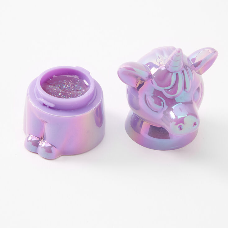 Metallic Purple Unicorn Glitter Lip Gloss - Cotton Candy,