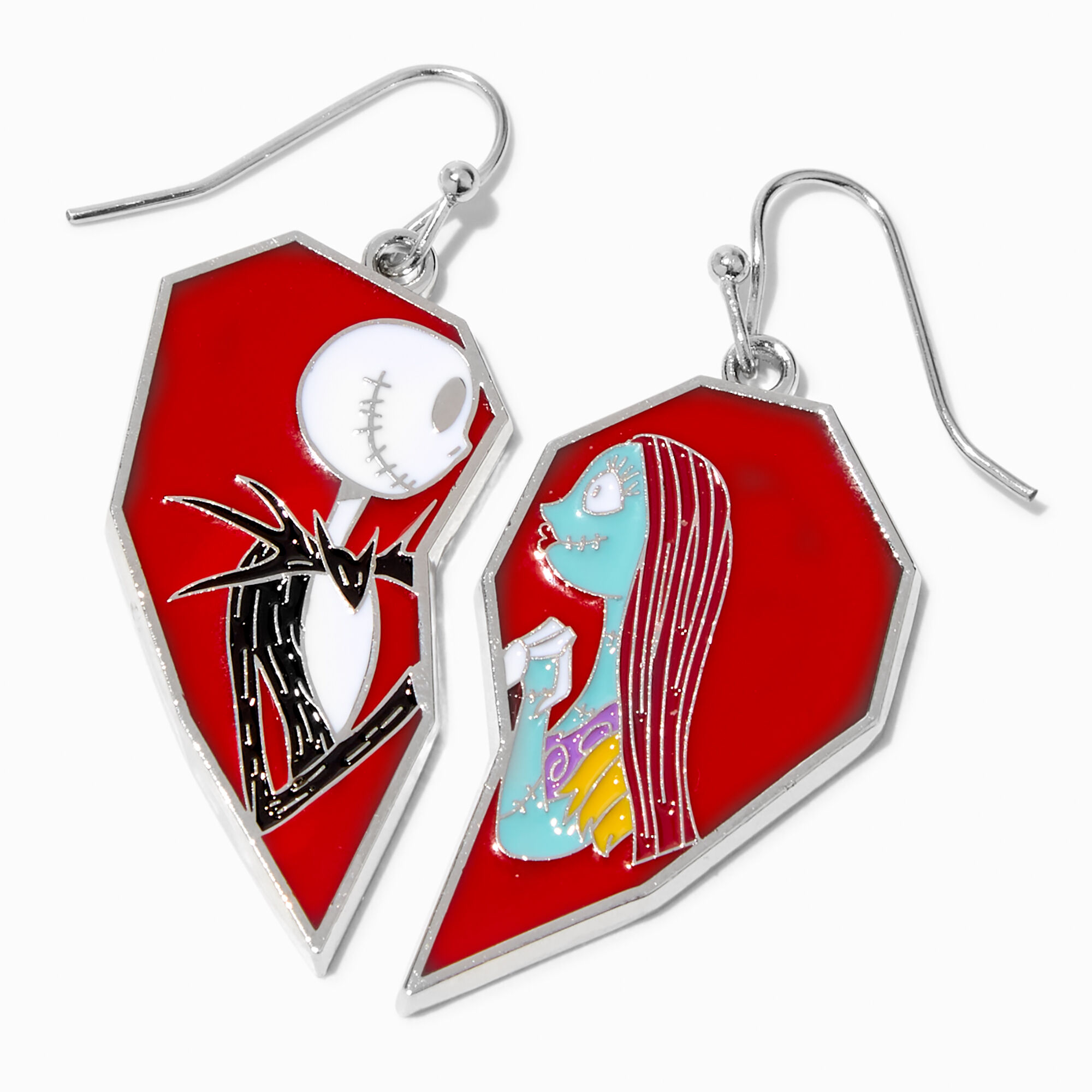 Disney Nightmare Before Christmas Jack Sally Split Heart Drop