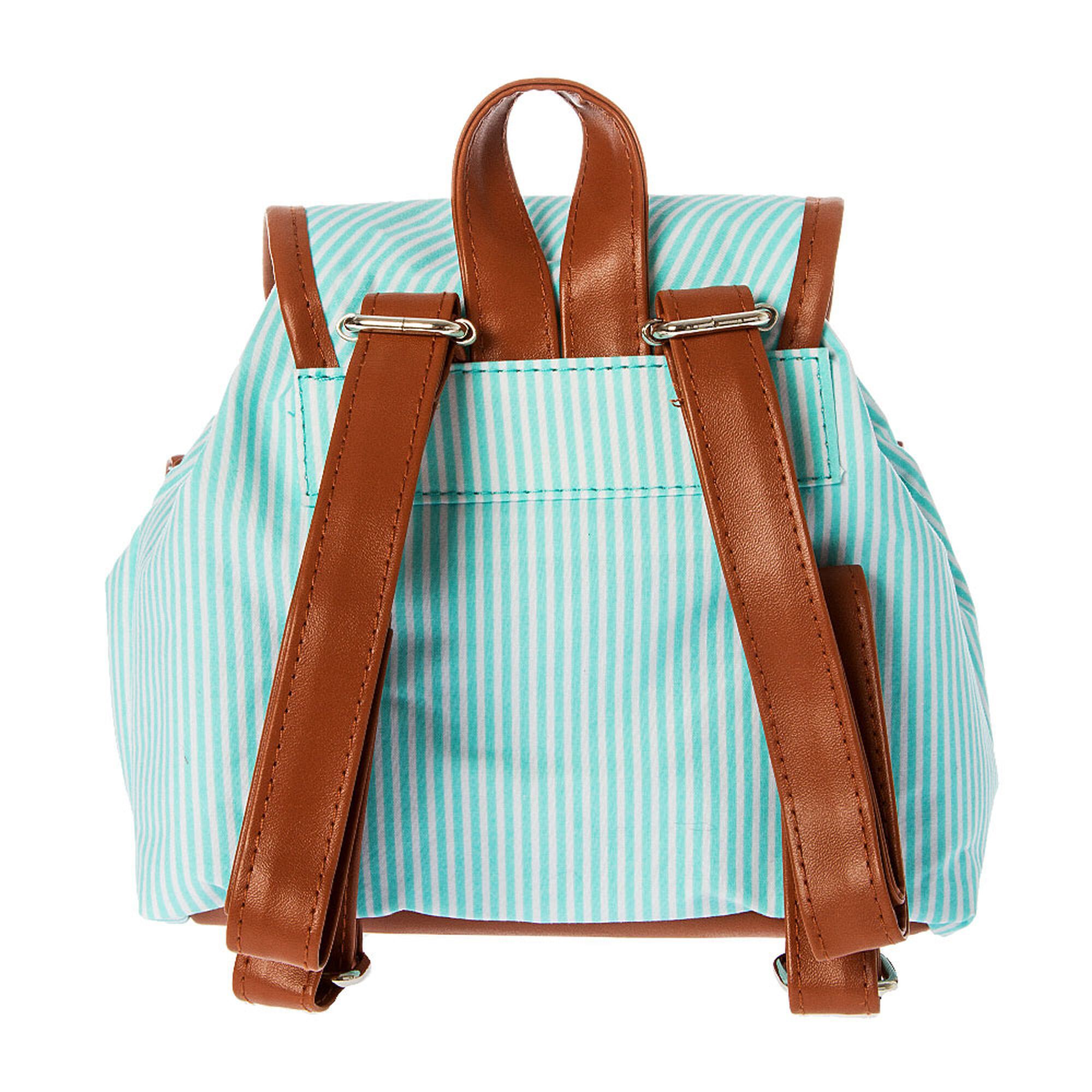 Kids Turquoise Striped Backpack | Claire's US