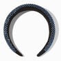 Embellished Puffy Headband - Blue/Black,