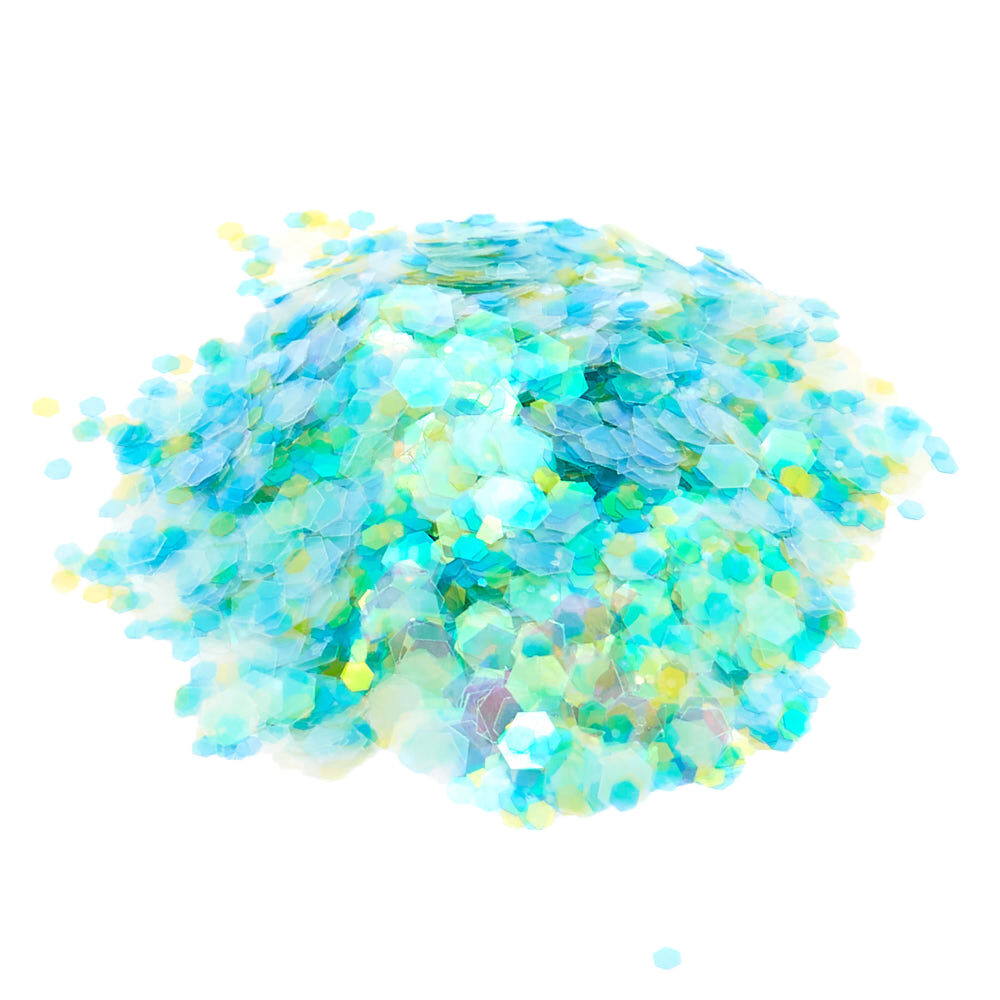 Paillettes pour le corps vert menthe poussière de licorne,