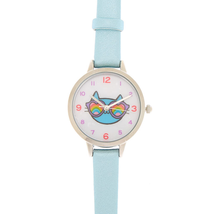 Claire's Montre classique Cam la chatte bleue
