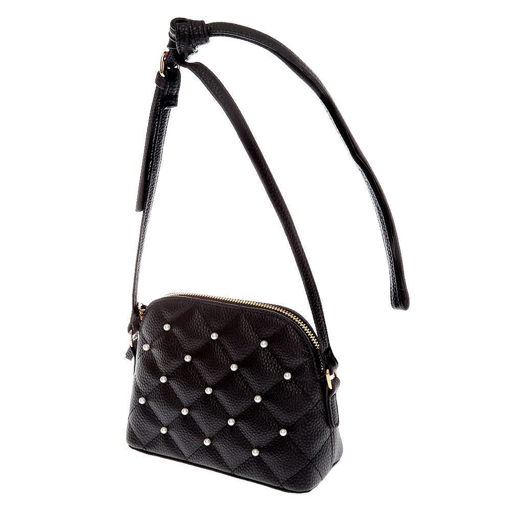 Black purse new arrivals with pearls