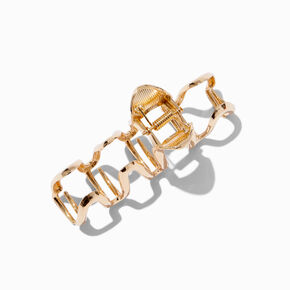 Gold-tone Metal Squiggle Hair Claw,